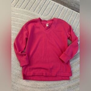 RBX women’s Bright Pink V-Neck Sweater— size small